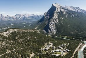 Aerial view of the Banff Centre
