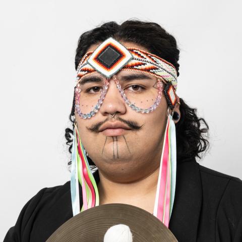 person with cymbal