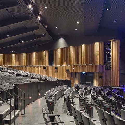 View of Jenny Belzberg Theatre from Seats to Stage