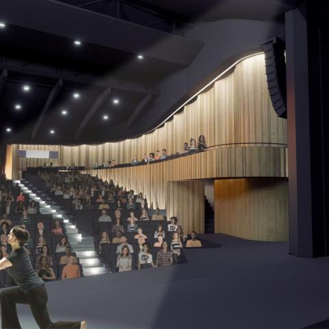 An edited rendering of artists performing in the new Belzberg Theatre in Banff.