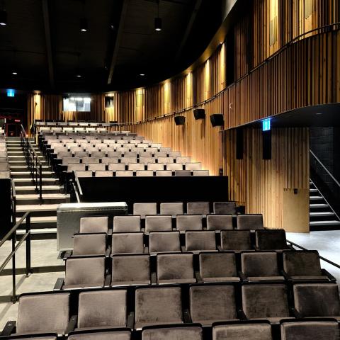 Stage right at Jenny Belzberg Theatre