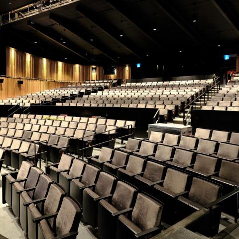 View from stage of Jenny Belzberg Theatre