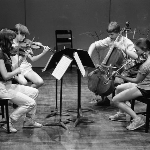 Roman Borys on cello, 1984