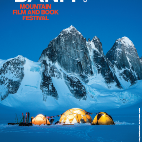 2021 Banff Centre Mountain Film and Book Festival poster, photo by Christian Pondella