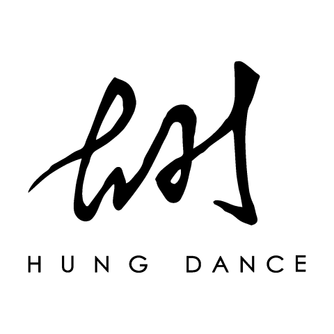 Black logo of Hung Dance company