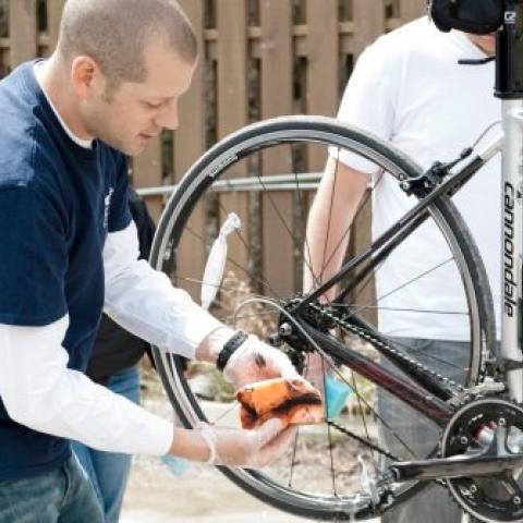 Employee attending the Tune Your Bike Learn at Lunch