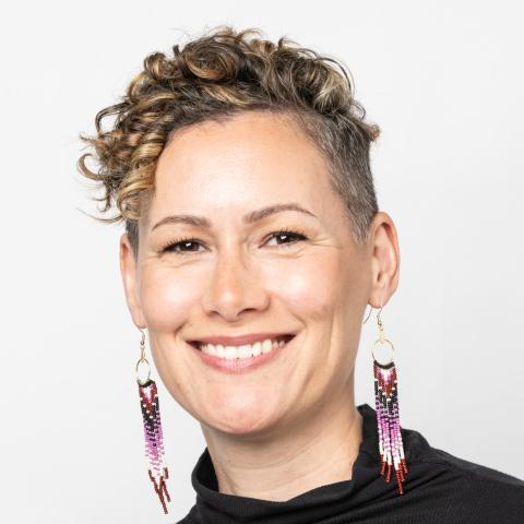 woman with earrings