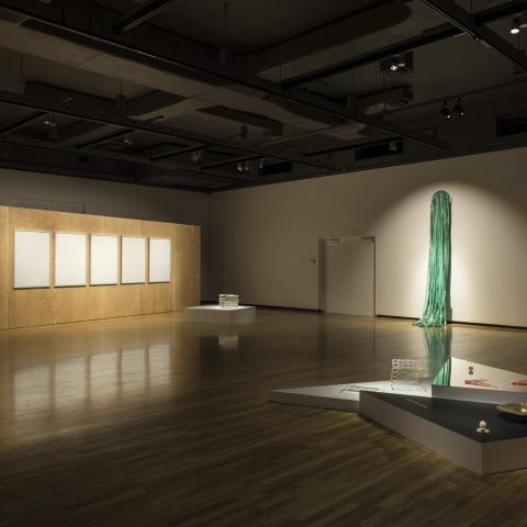 Installation view of 'No Visible Horizon', Walter Phillips Gallery, Banff Centre for Arts and Creativity. Photo Rita Taylor
