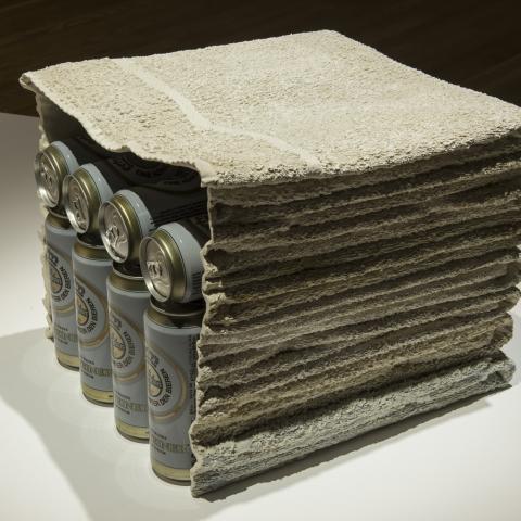 Liz Magor, “Cabinet (white)” (2001). Works courtesy the artist and private lenders, Calgary. Photo Rita Taylor