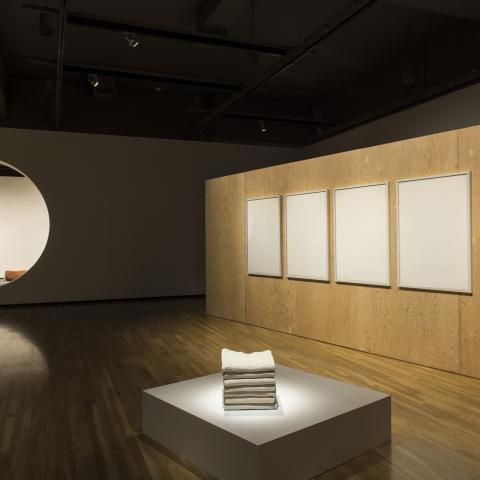 Installation view of 'No Visible Horizon', Walter Phillips Gallery, Banff Centre for Arts and Creativity. Photo Rita Taylor