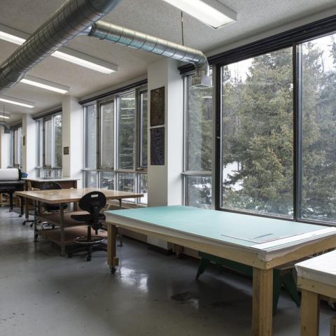 Main printmaking studio space