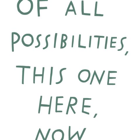 Aislinn Thomas and Finnegan Shannon, 'Of all possibilities, this one here, now.' (2019).