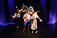 Theatre scene featuring 4 people in a Family Portrait 