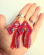 Beaded earrings by La Gordita Designs