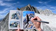 From the film My Grandmothers Sketchbook: Under Mont Blanc