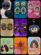Collage of Beadworks by Modern Métis Designs