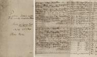Title page of Bach's St Matthew Passion autograph score and portion Original Composition