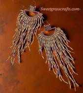 Beaded earrings by Sweetgrass Crafts