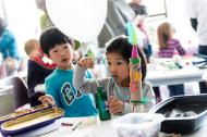 Children doing crafts