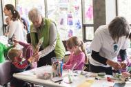 Children doing crafts