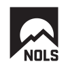 NOLS text logo with dual mountain peak